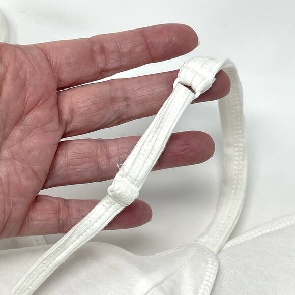 Jenni Intimates NWT Womens 2 Pack Padded Bralettes Adjustable Size L Angel White - Picture 3 of 7